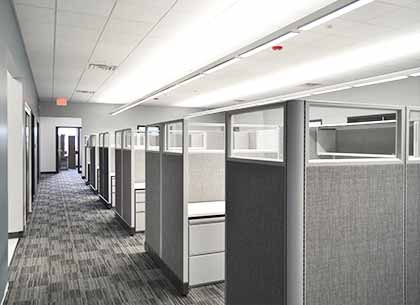 Cubicles at Vuzix headquarters