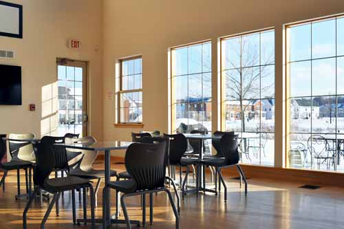 Sitting area/café on first floor